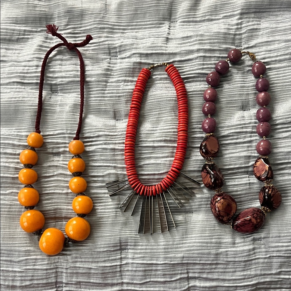 Vintage bold necklace bundle